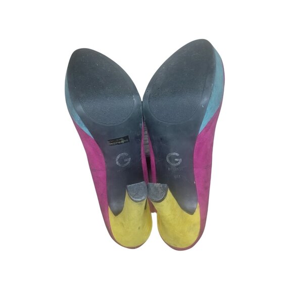 G by Guess "Ggverna3" Platform Pumps - Women's 10M - Multi-Color Faux Suede - Picture 9 of 9